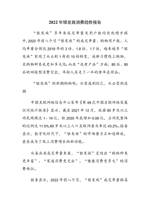 2022年银发族消费趋势报告.docx