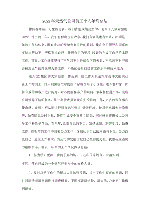 2022年小区天然气巡检员个人年终总结.docx