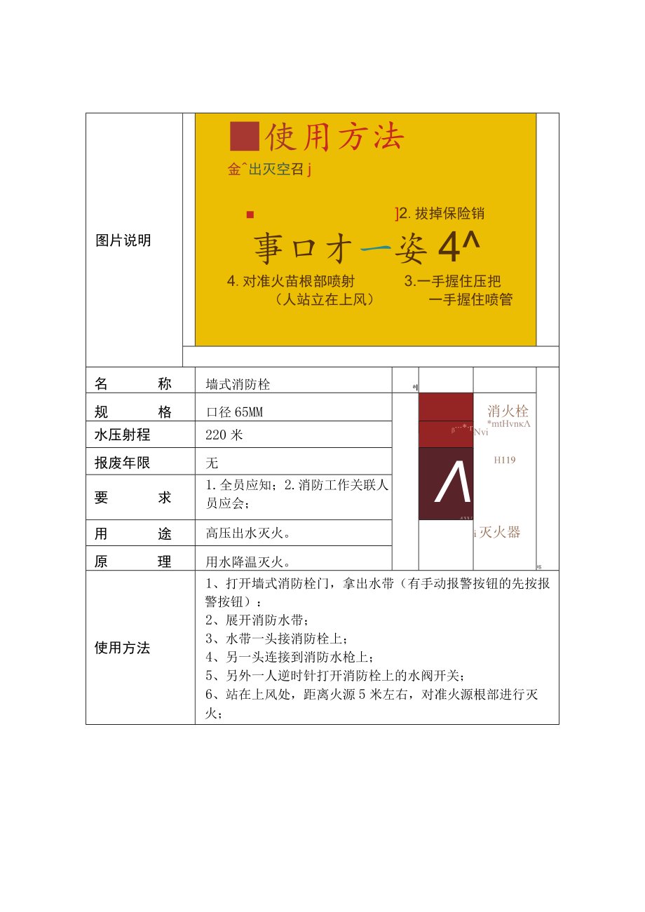 ABC型干粉灭火器的使用方法及墙式消防栓的使用方.docx_第2页