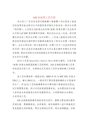 A2O水处理工艺介绍.docx