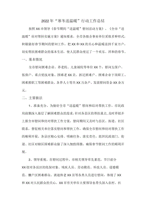 2022年学校开展“寒冬送温暖”行动总结合计2份.docx