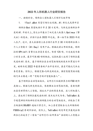 2022年人形机器人行业研究报告.docx