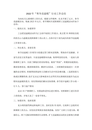 2022年学校开展“寒冬送温暖”行动总结.docx