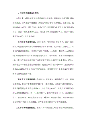 镇2022年镇域经济发展情况汇报.docx