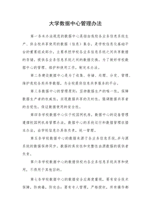 大学数据中心管理办法.docx