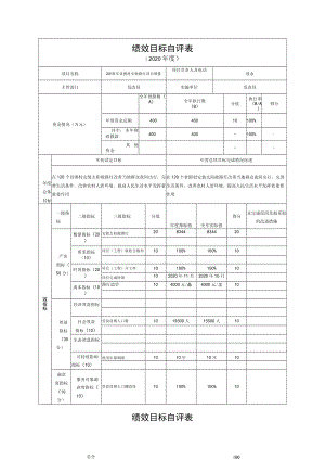 绩效目标自评表(4).docx