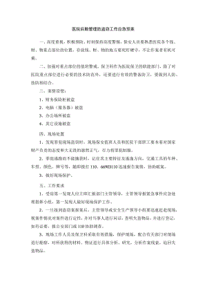 医院后勤管理防盗窃工作应急预案.docx