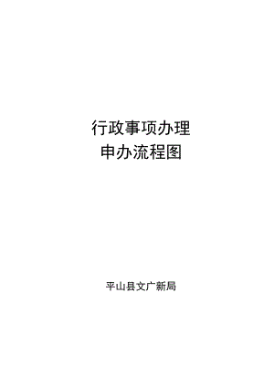 行政事项办理申办流程图.docx