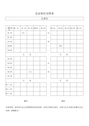 会议座位安排表.docx