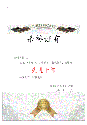 商务简约荣誉证书奖状证书.docx