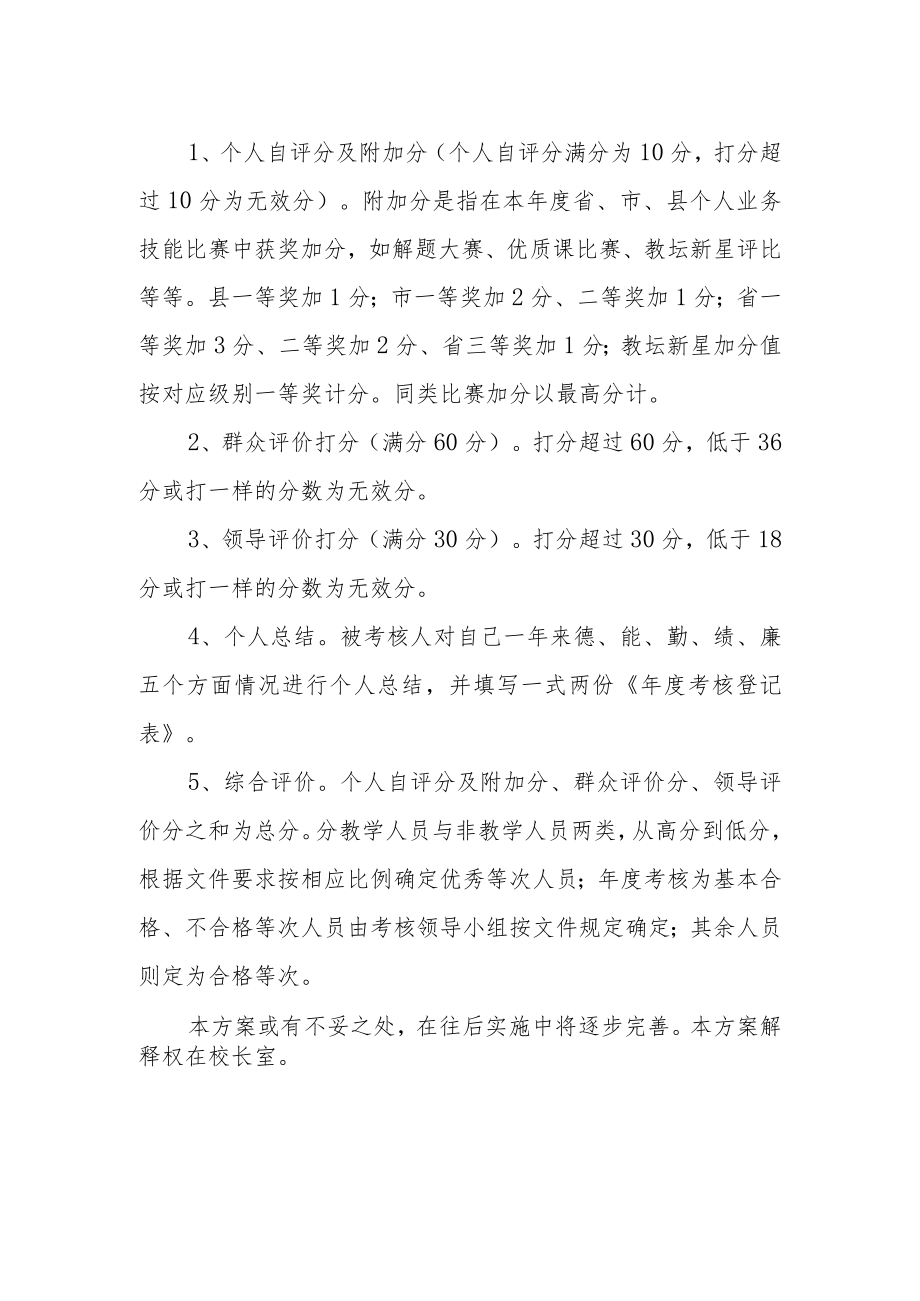 中学教职工年度考核方案.docx_第2页