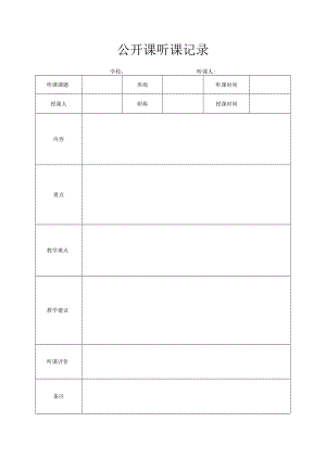 公开课听课记录.docx