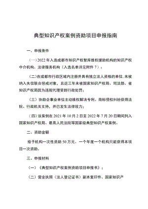 典型知识产权案例资助项目申报指南.docx