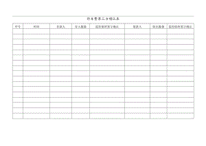 停车费第三方确认表 突发事件控制一览表 物业停车场表格模板.docx