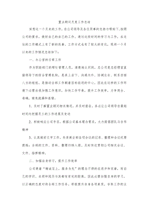 置业顾问月度工作总结.docx