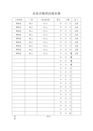 企业合格供应商花名册.docx