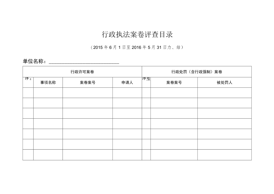 行政执法案卷评查目录.docx_第1页