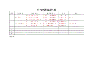 价格来源情况说明.docx