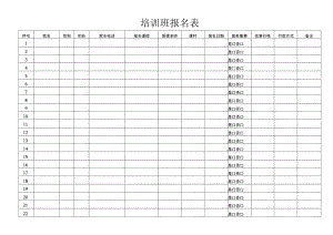 培训班报名表.docx