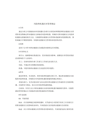 制度范文集锦--风险和机遇应对管理规定.docx
