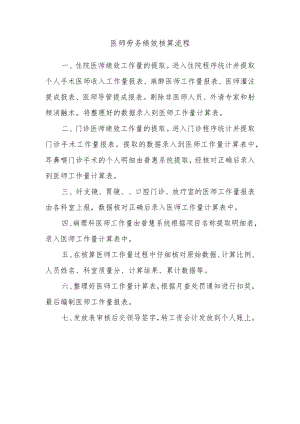 医师劳务绩效核算流程.docx