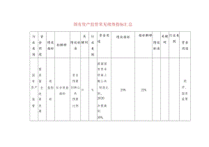 国有资产监管常见绩效指标汇总.docx