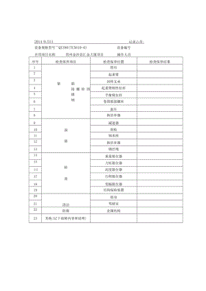 塔吊日常检查保养记录表.docx