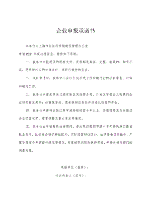 企业申报承诺书.docx