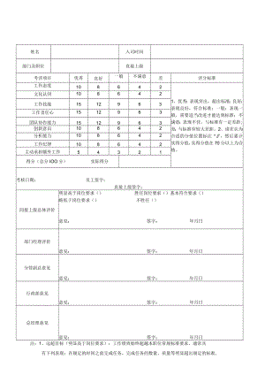 员工试用期评估报告 述职报告模板 转正评估报告 人事转正模板.docx