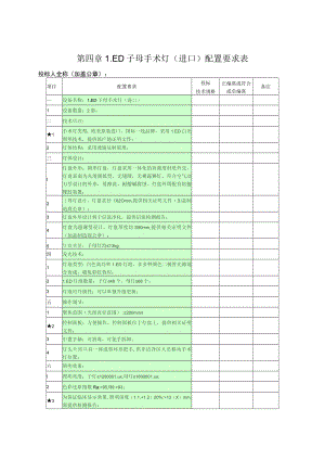 第四章LED子母手术灯进口配置要求表.docx