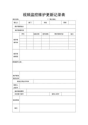 视频监控维护更新记录表.docx