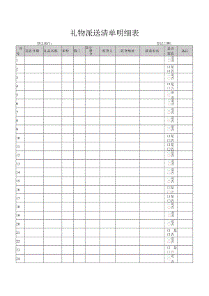 礼物派送清单明细表.docx