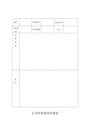 公司印章使用审批表.docx