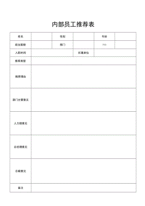 内部员工推荐表.docx