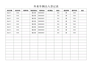 外来车辆出入登记表.docx