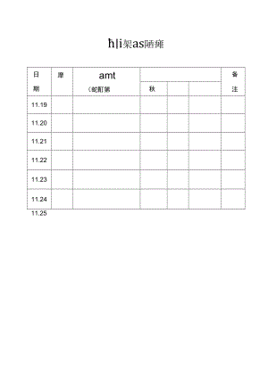 疫情期间行程及活动轨迹记录表.docx