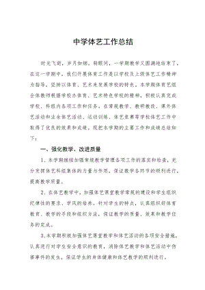 中小学体卫艺工作总结精选.docx