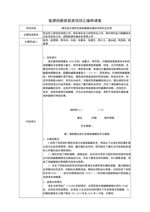 能源创新奖获奖项目汇编申请表.docx