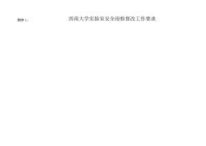 西南大学实验室安全迎检督改工作要求.docx
