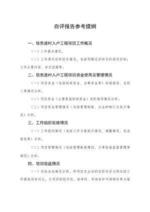 自评报告参考提纲.docx