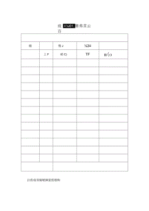 疫情居家隔离体温登记表.docx
