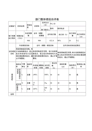 部门整体绩效自评表.docx