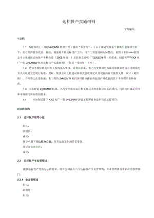 达标投产实施细则.docx