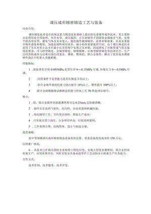 调压成形精密铸造工艺与装备.docx