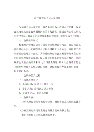校产管理总公司会议制度.docx