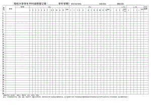 高校大学学生平时成绩登记表.docx