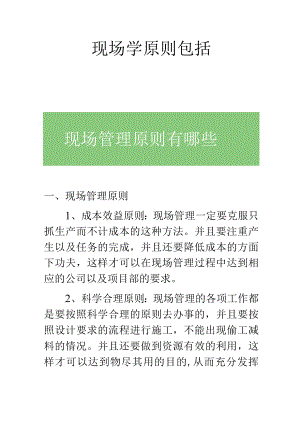 现场学原则包括.docx