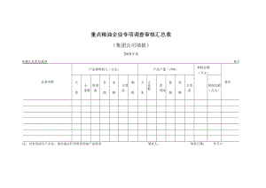 重点粮油企业专项调查审核汇总表.docx