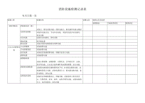 消防设施检测记录表(月检).docx