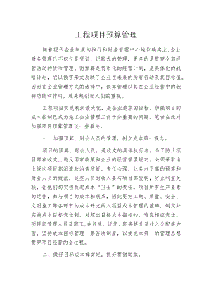 工程项目预算管理.docx